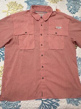Magellan Outdoors Men's XL Aransas Pass Heather Fish Gear Shirt Short Sleeves